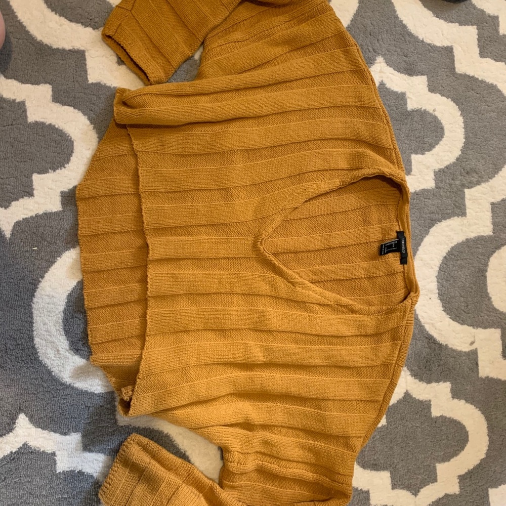 Mustard cropped sweater